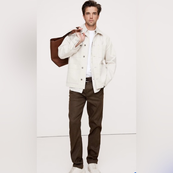 Banana Republic Men’s Slim Linen-Cotton Traveler Pants Brown Sz 34x32 - Picture 1 of 12